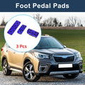 3 Pcs Automatic Foot Accelerator Pedal Covers for Subaru Forester (2003–2005) Blue