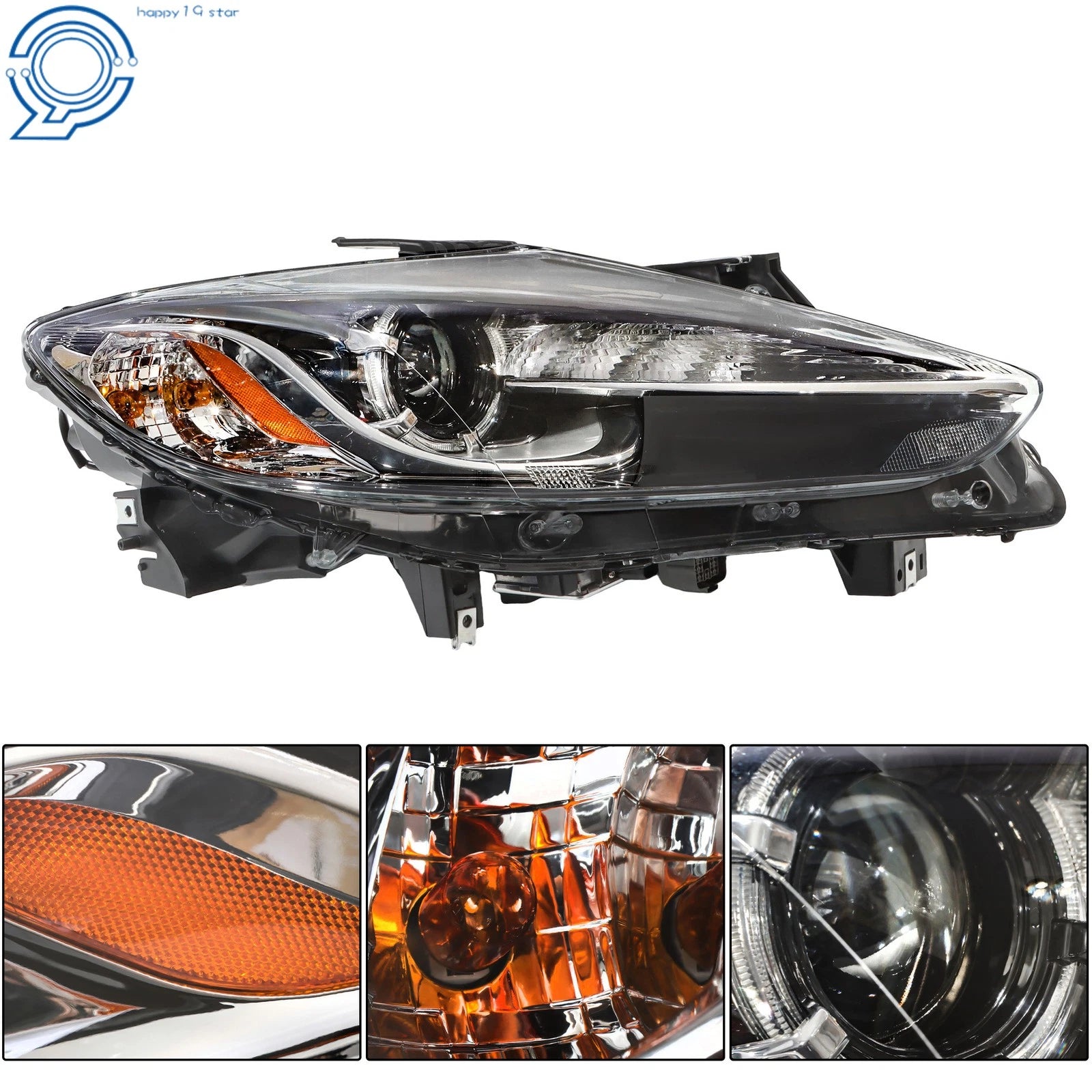 HID Headlights Assembly Right Passenger Side for Mazda CX-9 (2013–2015) TK2451031