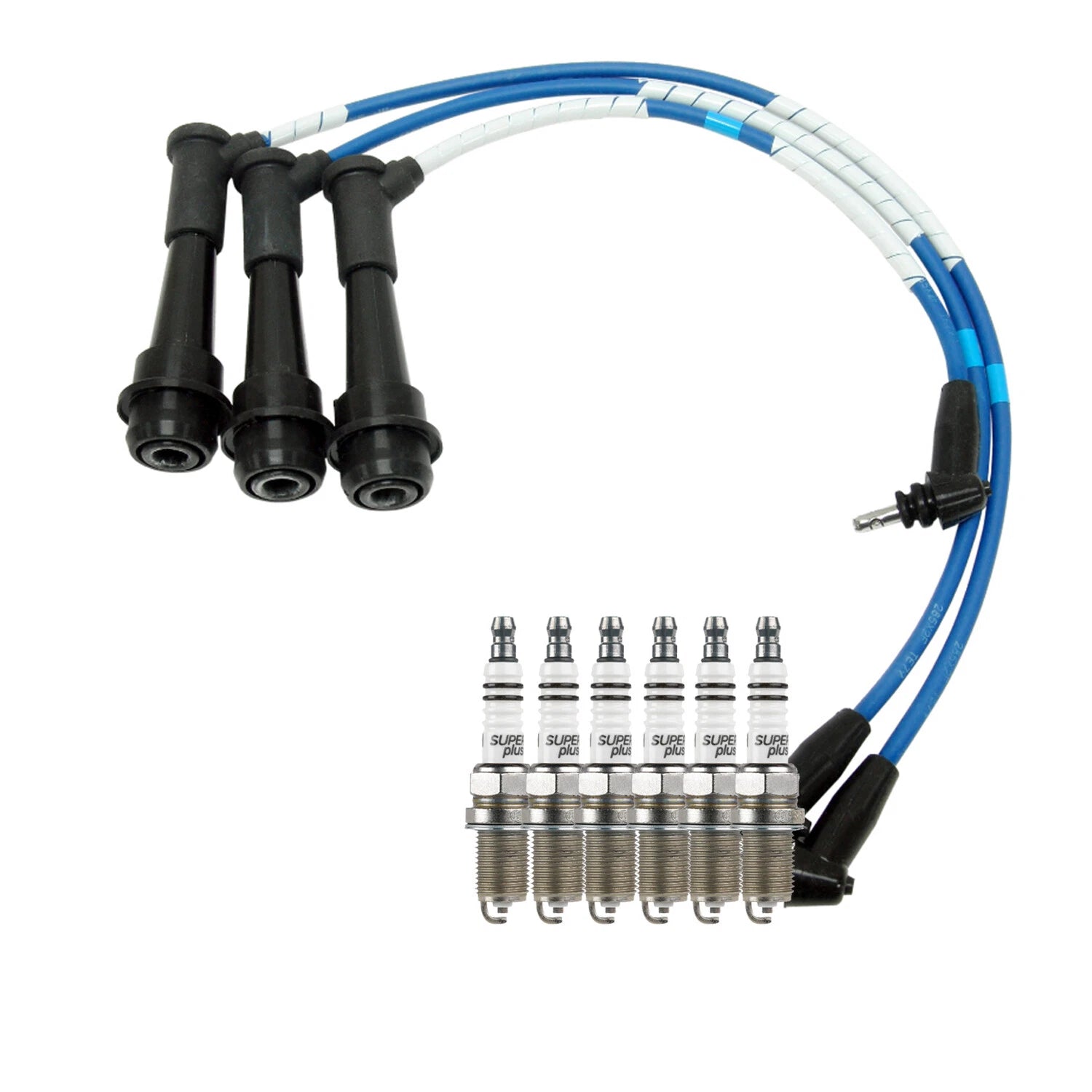 Tune Up Kit with Bosch Spark Plugs & NGK Wire Set for Lexus IS300 (2001–2005)