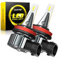 Set of 4 AUXITO H8 H11 H16 LED Fog Light Bulbs 6000K Xenon White