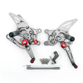 CNC Racing Rearset Footrest Pegs for Aprilia RSV4 (2009–2012) Gray