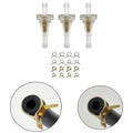 3pcs 6mm Inline Fuel Filter Kit with 8 Clamps for ATV Motorcycle (Fits Various)