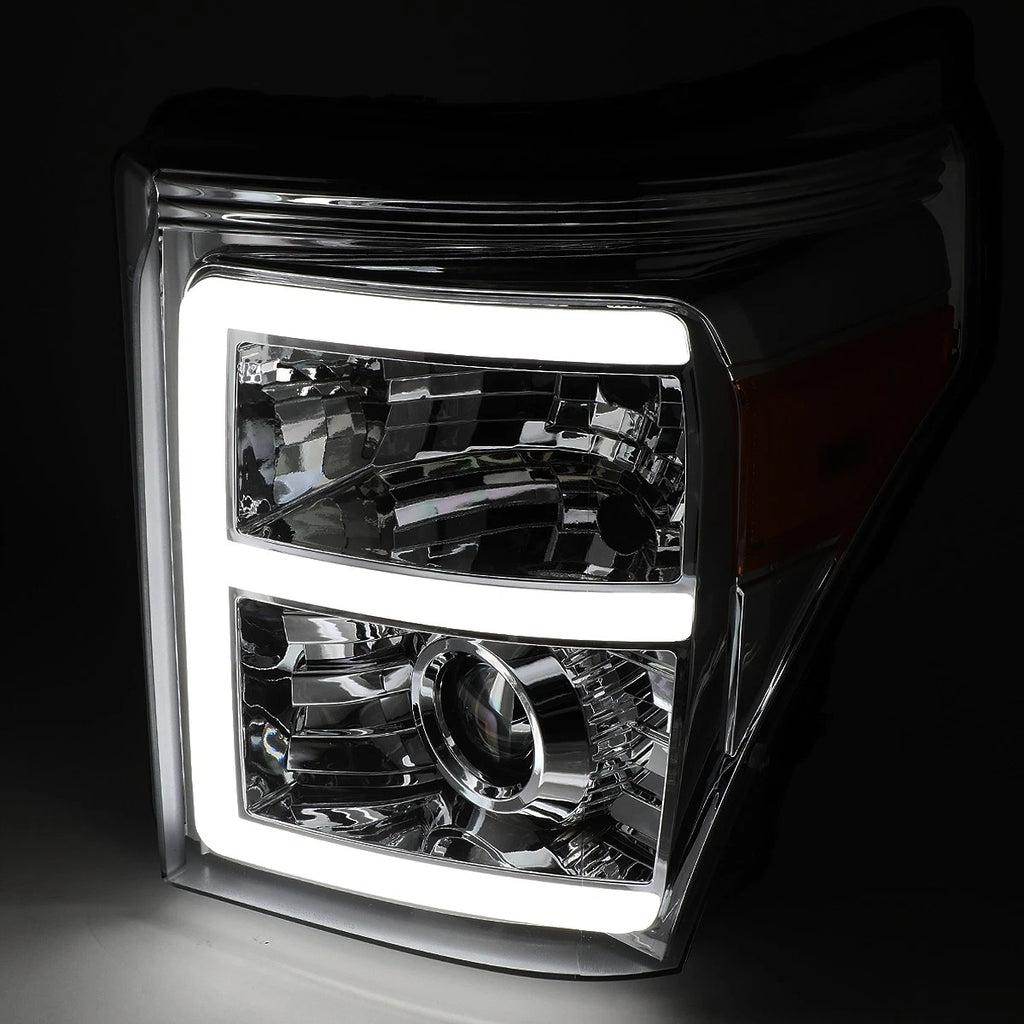 E-Bar LED Smoked Amber Projector Headlight for Super Duty (2011–2016)