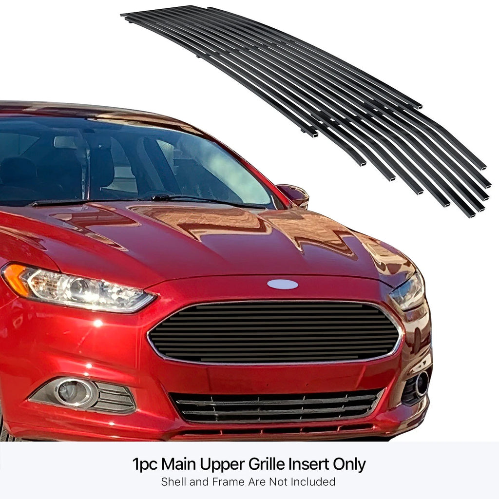 Upper Black Billet Grille for Ford Fusion (2013-2016)