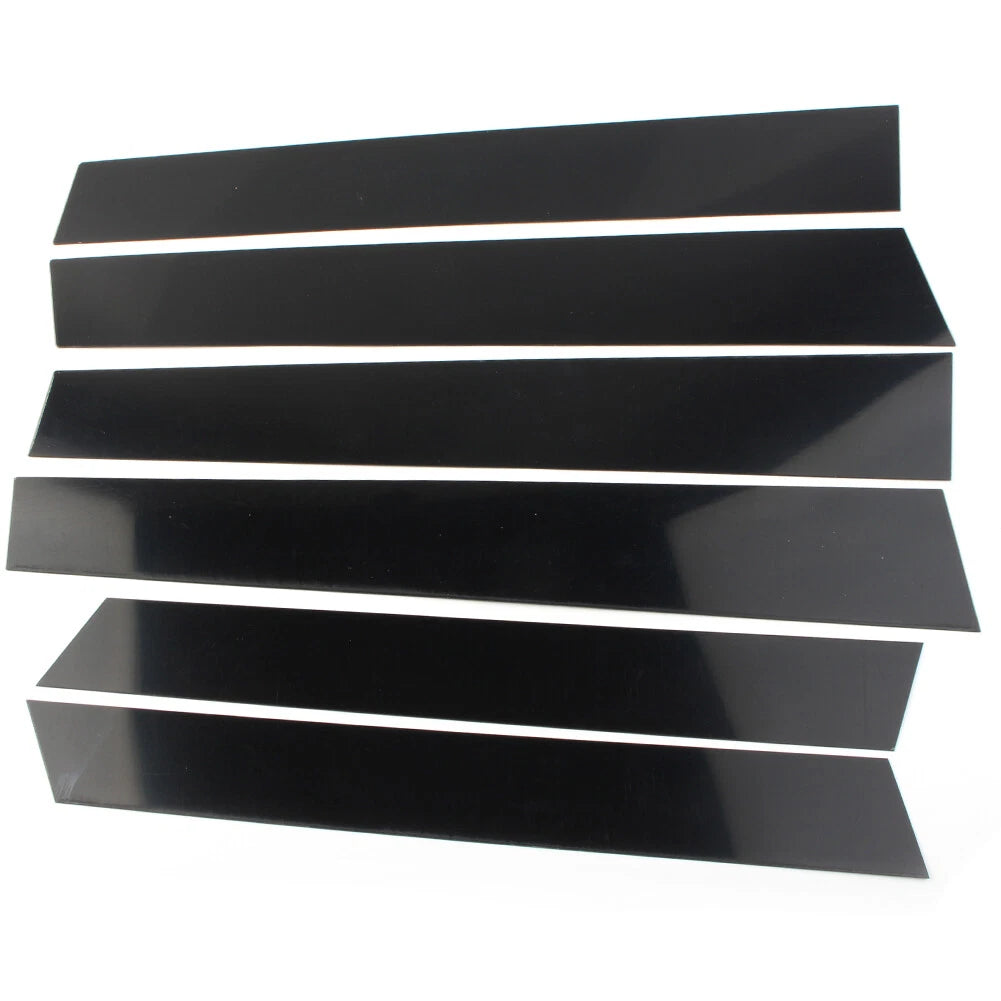 6X Car Door Trim Cover Kit for Honda CR-V (2007–2011) - Glossy Black