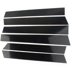 6X Car Door Trim Cover Kit for Honda CR-V (2007–2011) - Glossy Black