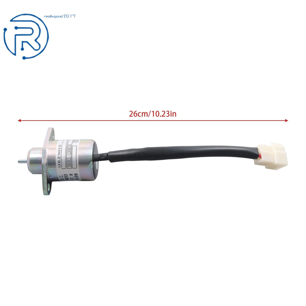 1PC Fuel Stop Solenoid for Kubota D905 (12V, 17454-60010, SA-4569-T, 1503ES-12A5UC5S)
