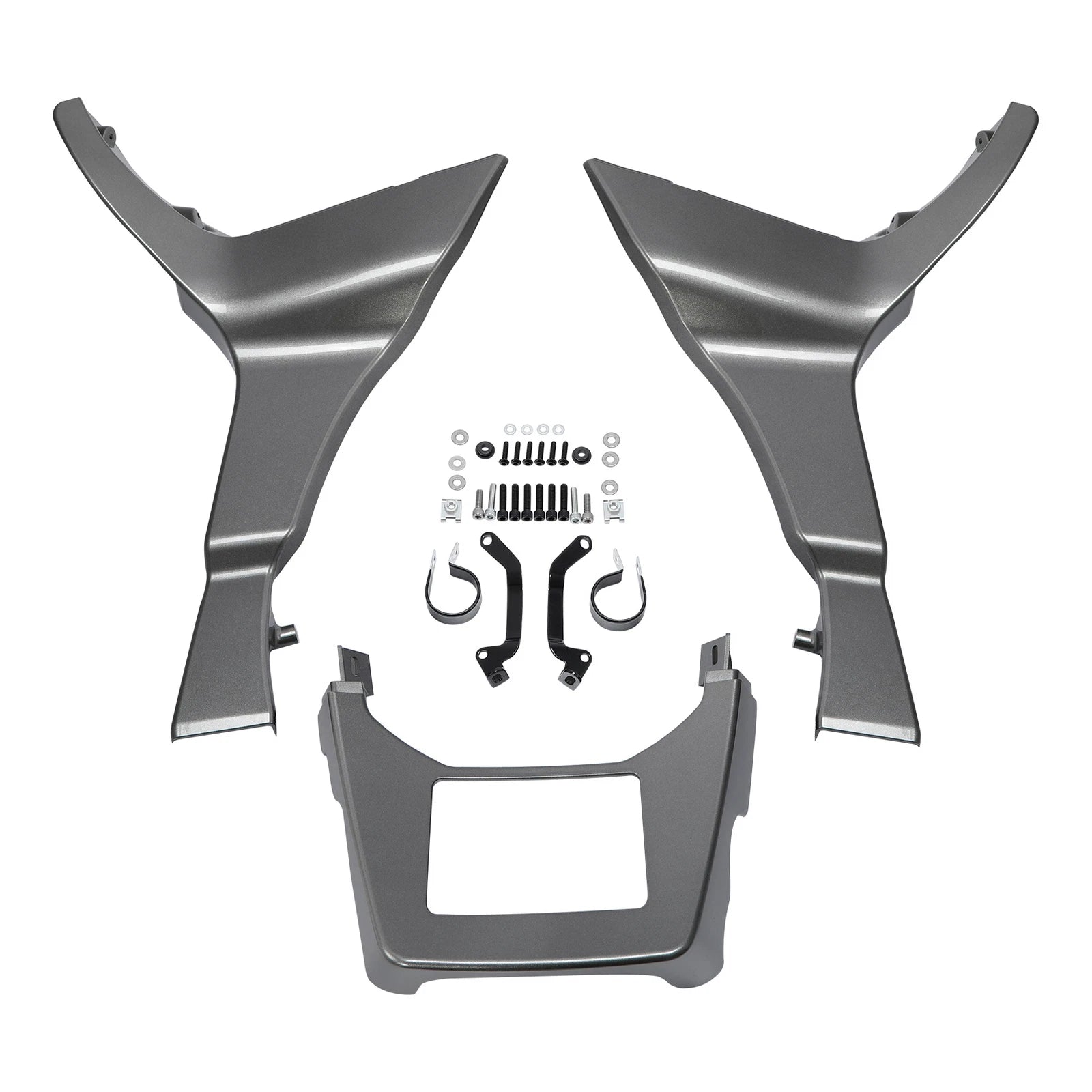 Fairing Spoilers Cover for Harley Touring Road Glide (2017–Present) Billet Silver