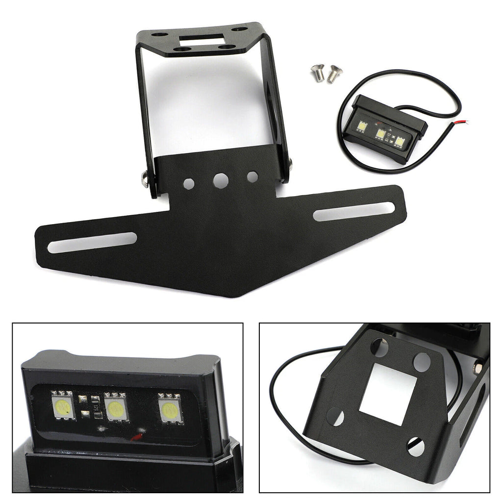 License Plate Holder Bracket for Kawasaki Ninja 400 (2018–2019), Ninja 250 (2018–2019), Z400 (2019–2020)