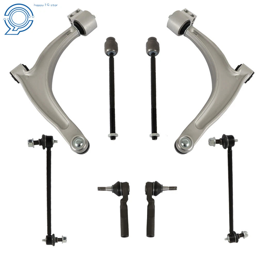 Set of 8 Front Tie Rods Sway Bar Links Control Arms for Chevy Malibu (2004–2012)