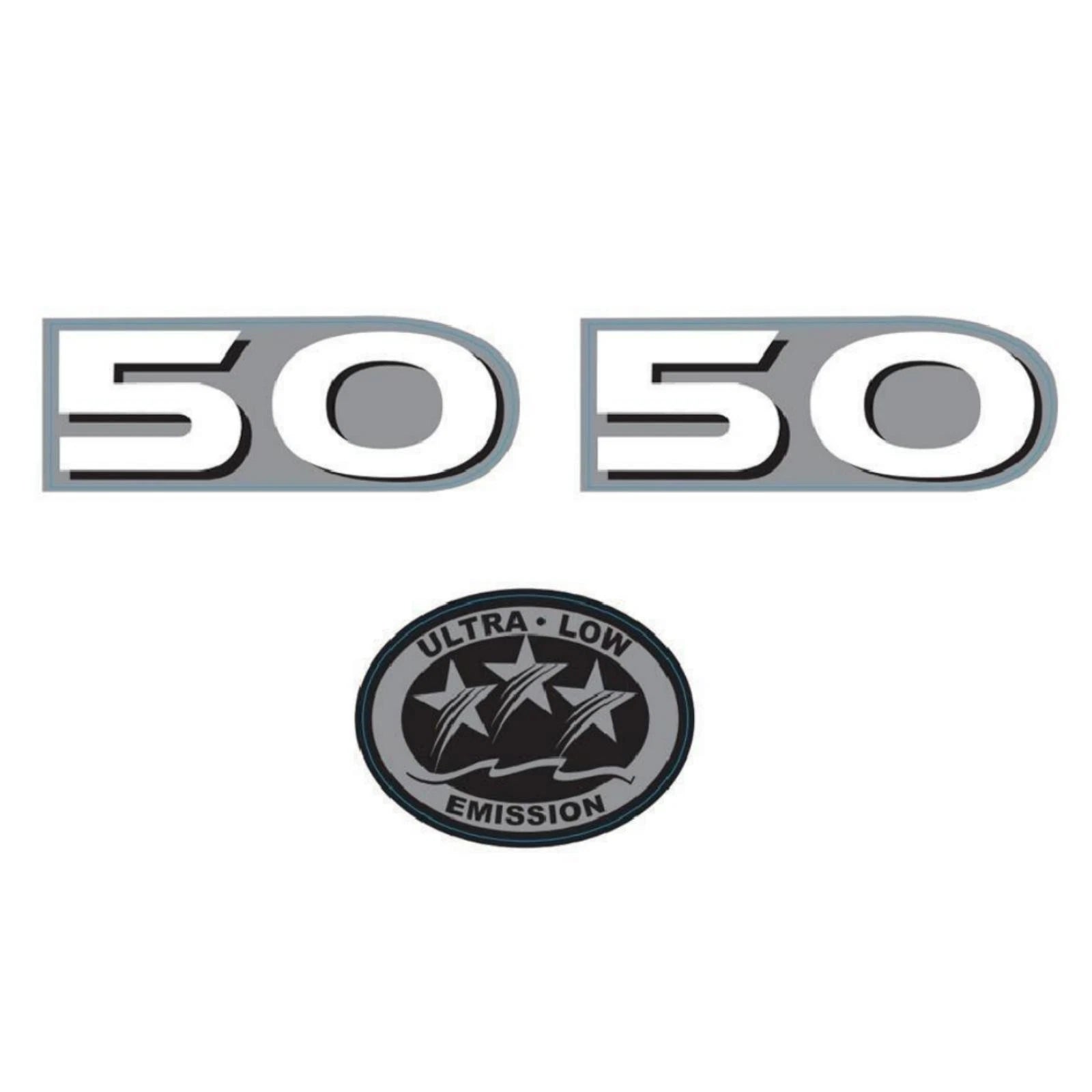 50 HP Horsepower Label Decal Sticker for Yamaha Outboard