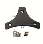 Backrest Pad Mount Kit for Harley Touring (1997–2017) - Flat Black