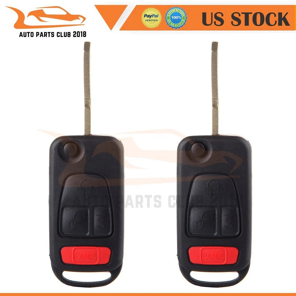 2X Keyless Key Fob Remote Case Shell for Mercedes-Benz ML500 ML320 (2002–2005)