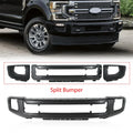 Black Steel Front Bumper for Ford F-250 F-350 Super Duty (2020–2022)