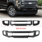 Black Steel Front Bumper for Ford F-250 F-350 Super Duty (2020–2022)