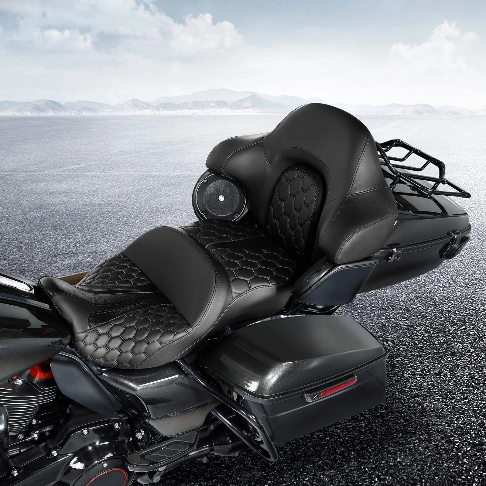 Gel Seat Backrest for Harley CVO Road Glide (2014–2023)