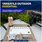 Fish Fillet Mat Kit with Knife & Gloves for Fishing (28" x 14")