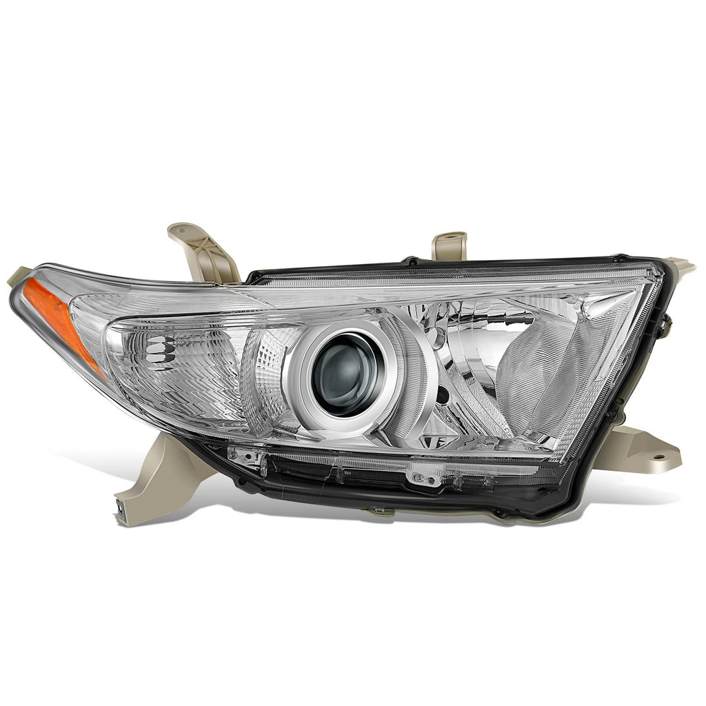 Chrome Amber Projector Headlight for Toyota Highlander (2011–2013)