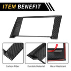Central Dashboard Meter Frame Cover Trim for Ford F-150 (2015–2020) Carbon Fiber Black