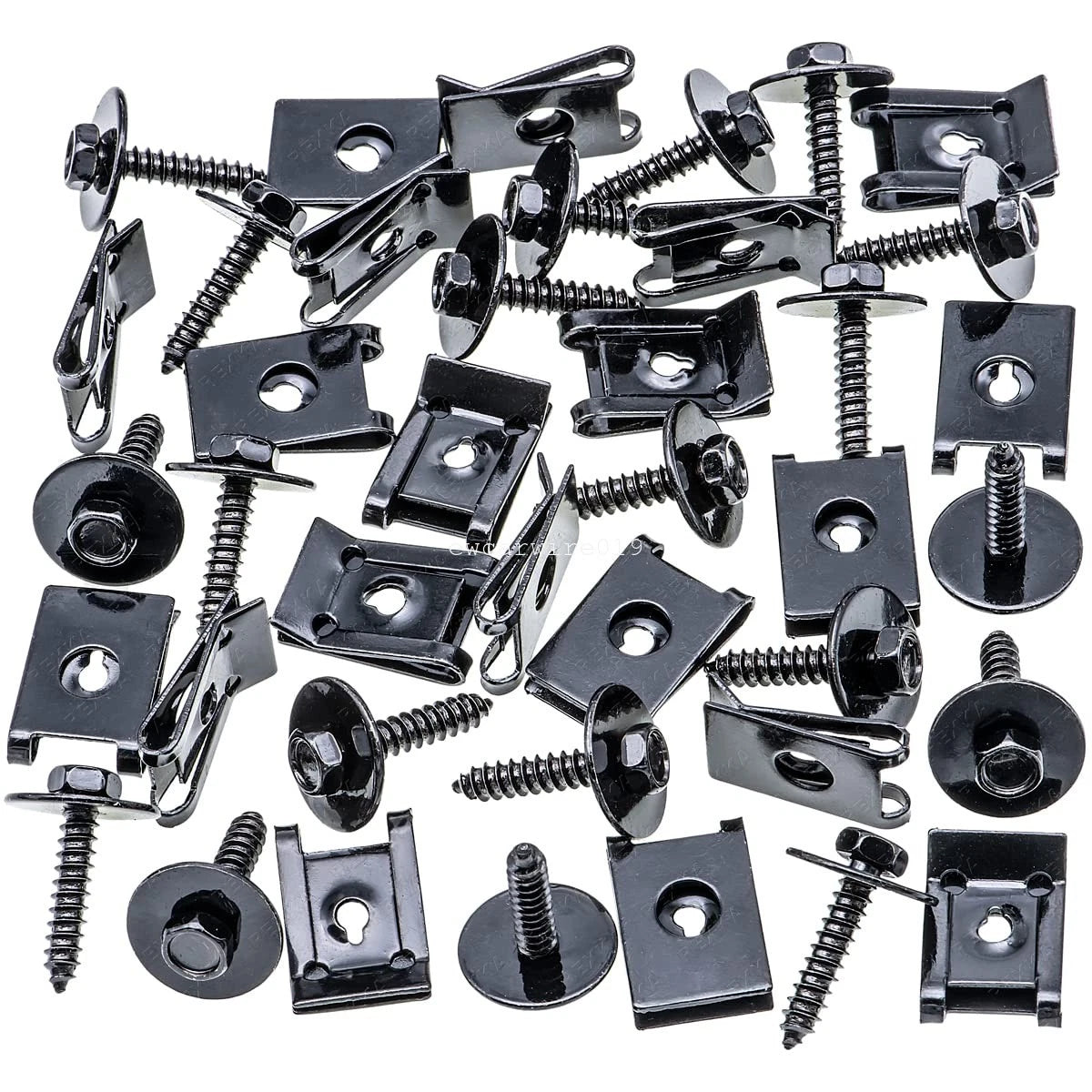 20pcs M4.2 Hex Head Screws & U-nut Clips for GMC Sierra 1500 (2014–2023)
