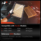 2X Engine Air Filter for Honda Civic CRX (1988-1991)