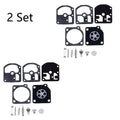 Set of 2 Carburetor Rebuild Kits for Echo CS280E CS280EP (Zama C1S-K1D RB-5 RB-7)
