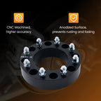 Set of 4 Wheel Spacers 8x180mm for Silverado Sierra HD (2011–2023) M14x1.5