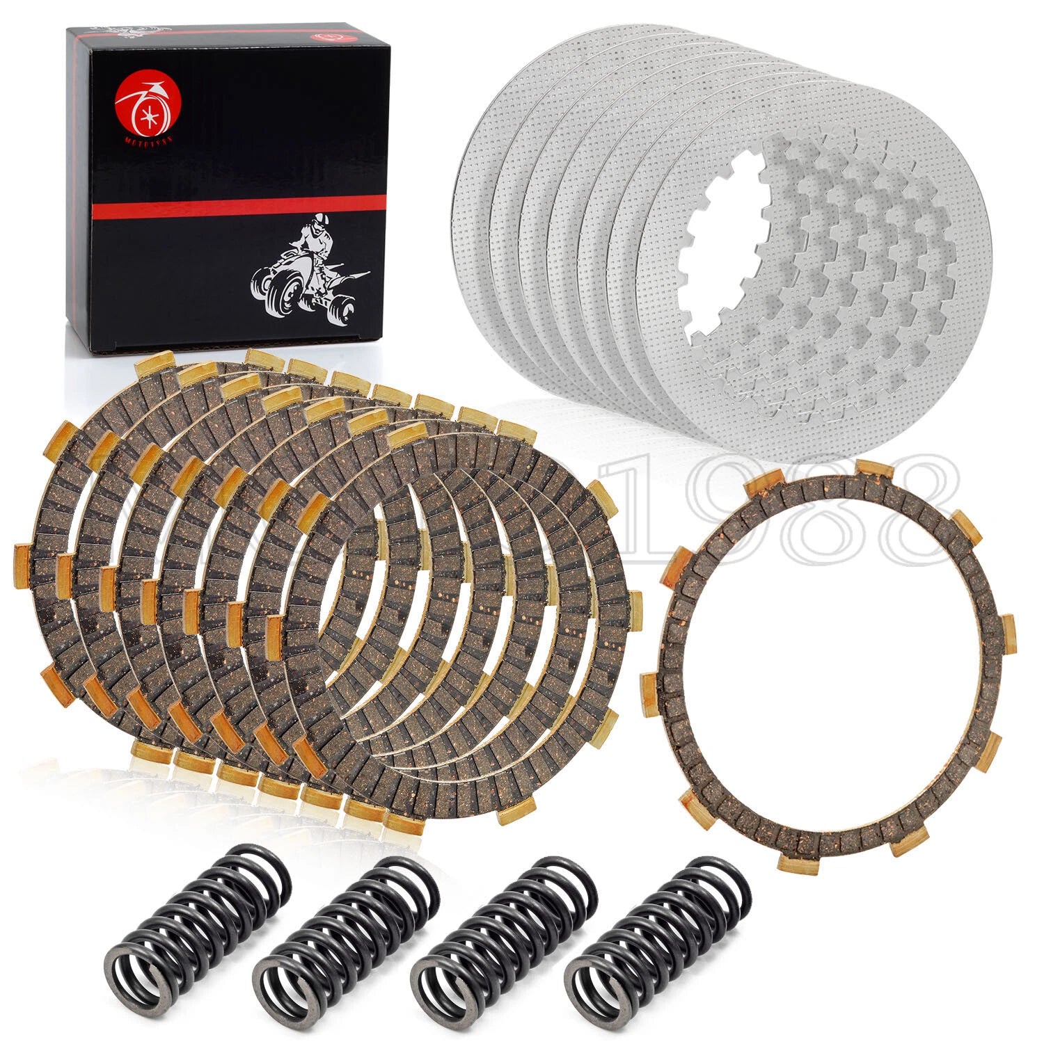 Clutch Friction Steel Plates Kit for Honda Shadow Aero 750 VT750C (2004–2020)