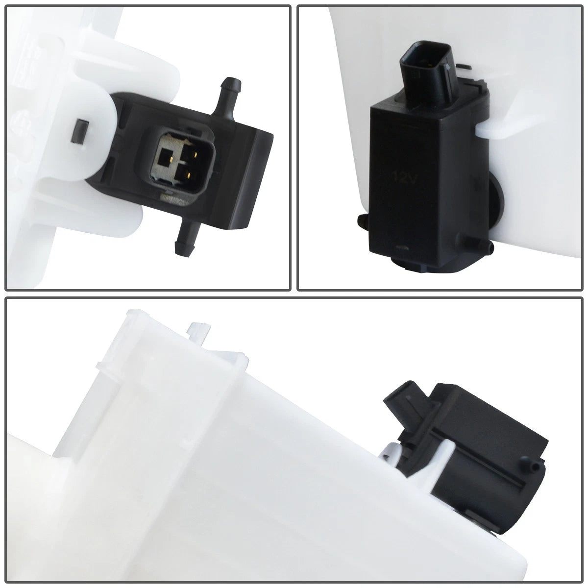 Windshield Washer Fluid Reservoir Tank Bottle w/ Cap & Pump for Santa Fe (2001–2006)