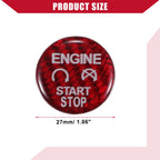 Carbon Fiber Engine Start Stop Button Cover Trim for Ford 