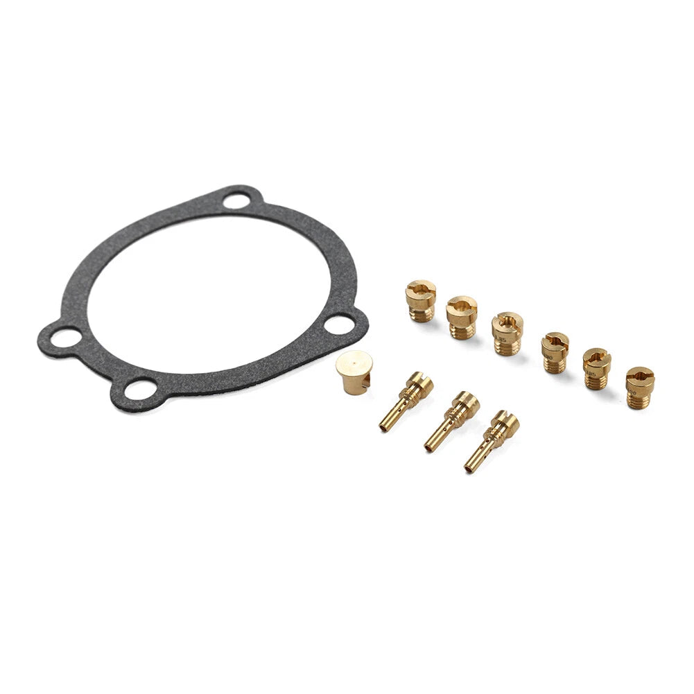 Jet Kit Main Jet Pilot Jet Gasket for Harley-Davidson CV40 Carb (1990–2006)