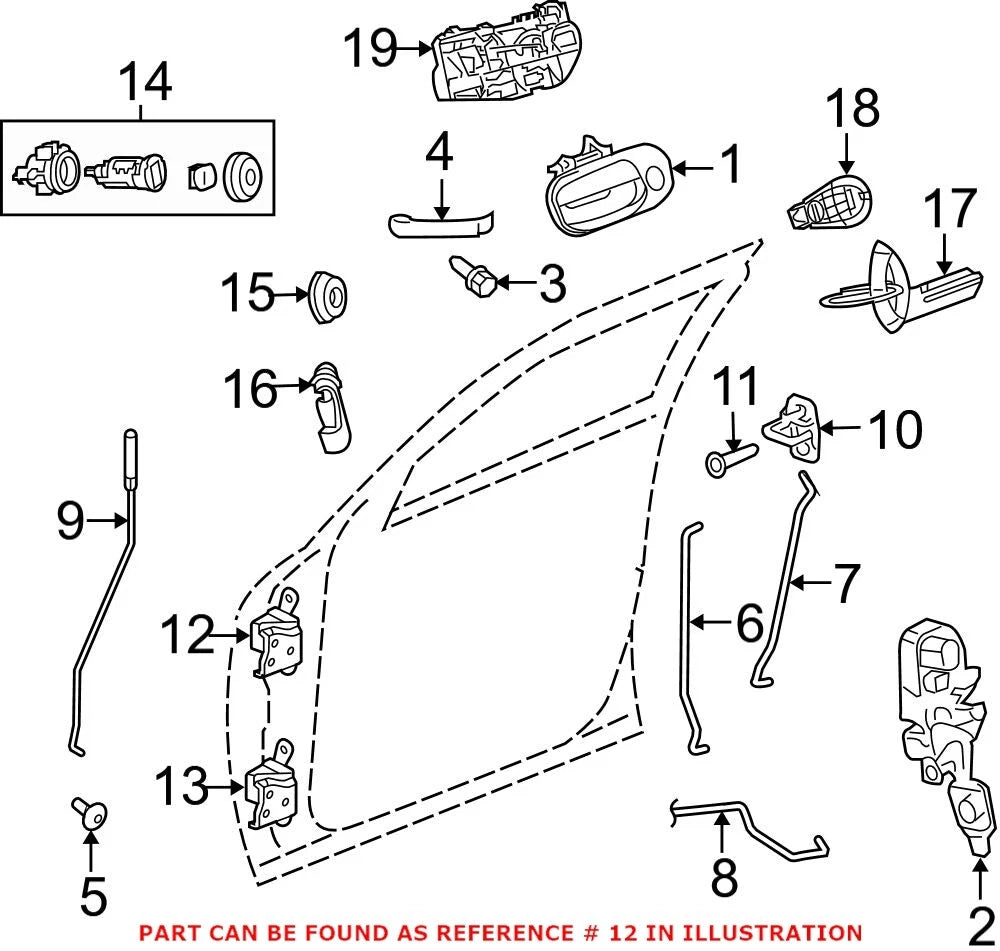 Front Door Hinge for Mopar (68024106AF)