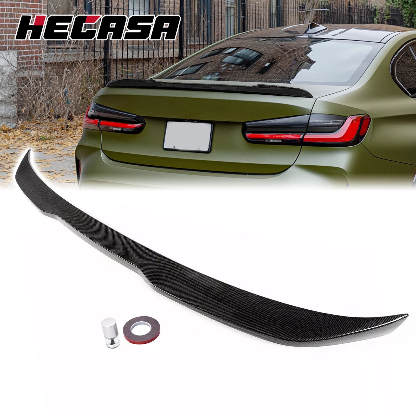 Carbon Fiber Style Rear Trunk Spoiler for BMW 5-Series M5 G30 (2017–2023)