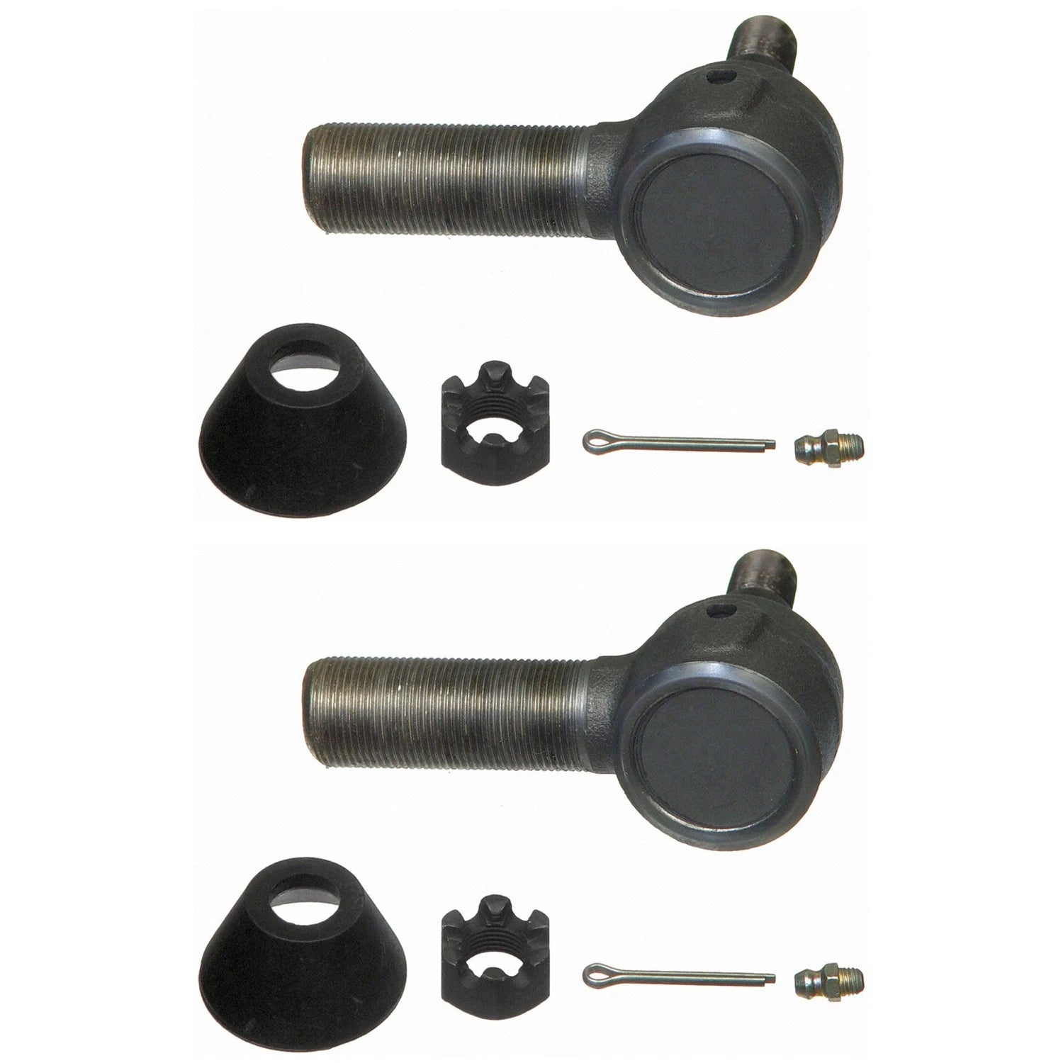 2X Moog Front Outer Steering Tie Rod Ends for Dodge W200 Pickup (1974)