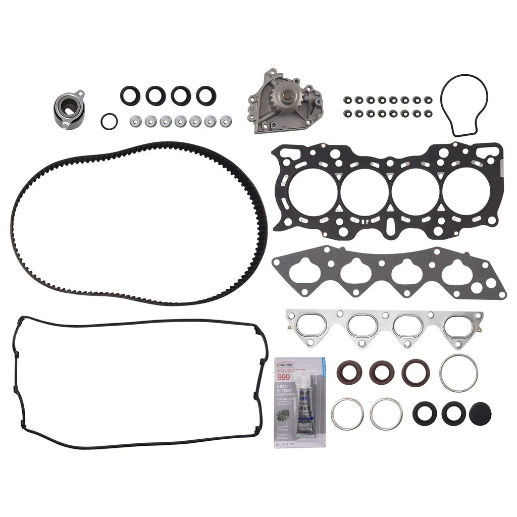 Head Gasket Set Timing Belt Kit & Water Pump for Honda CR-V 2.0L (1997–2001)