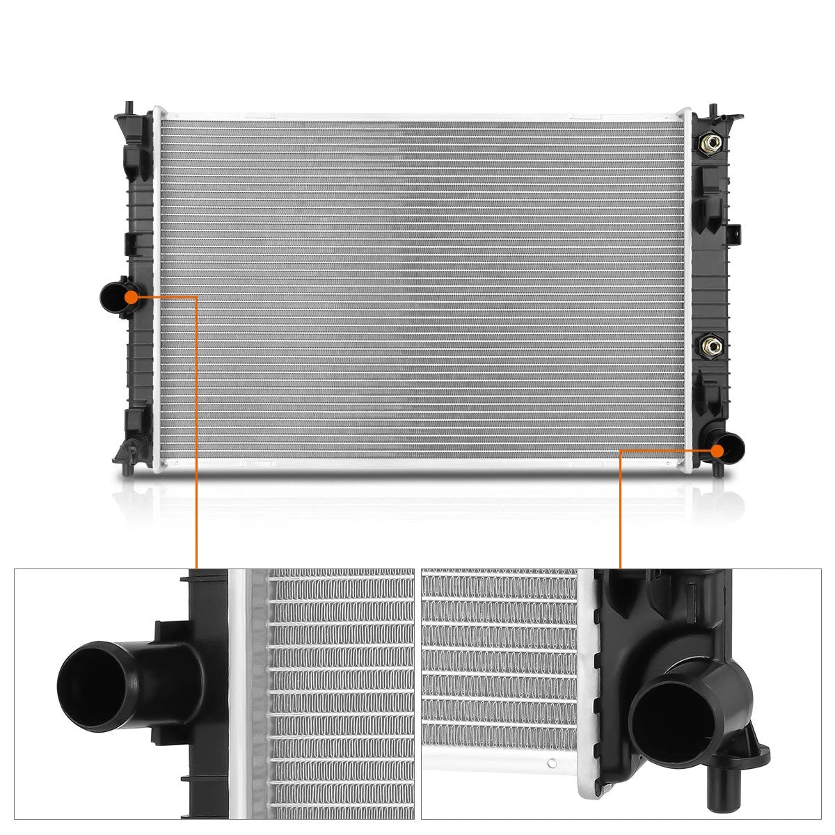 2-Row Aluminum Cooling Radiator for Freightliner M2 106/Business Class M2 (2006–2015)