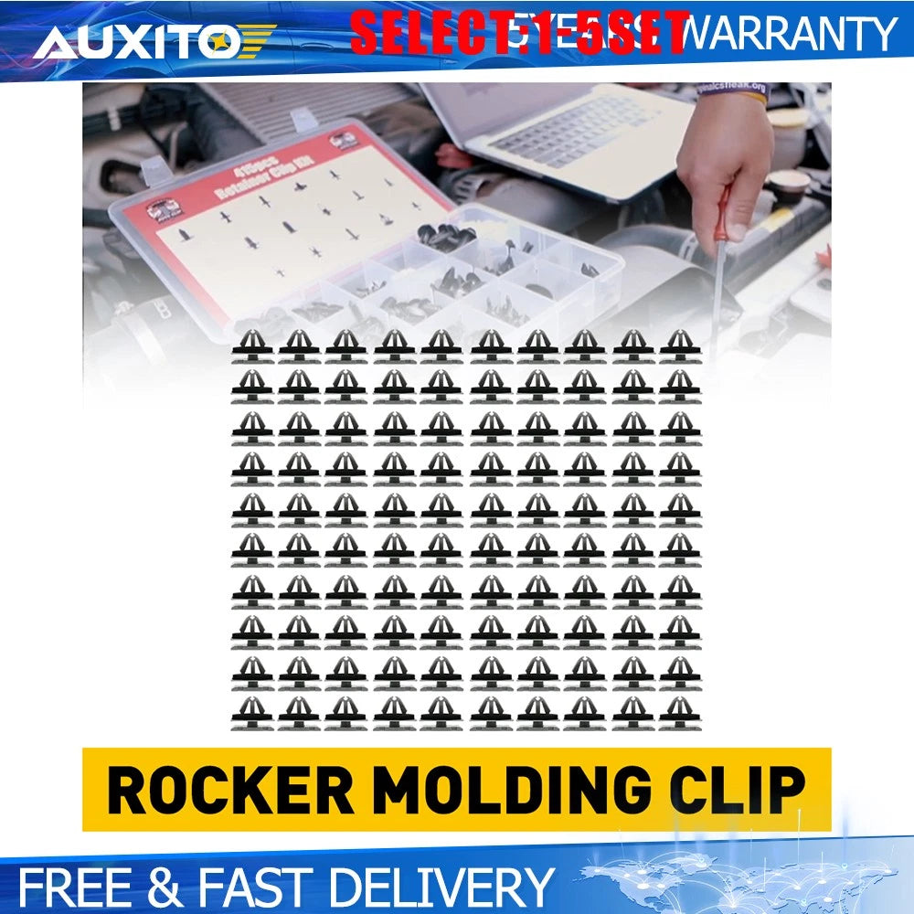 Set of 100 Rocker Panel Moulding Clip Sealers for Ford F-150 (2015–2020)