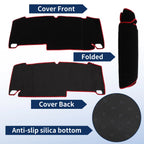 Dash Cover for Honda Freed GT Series (Polyester Black with Red Edge)