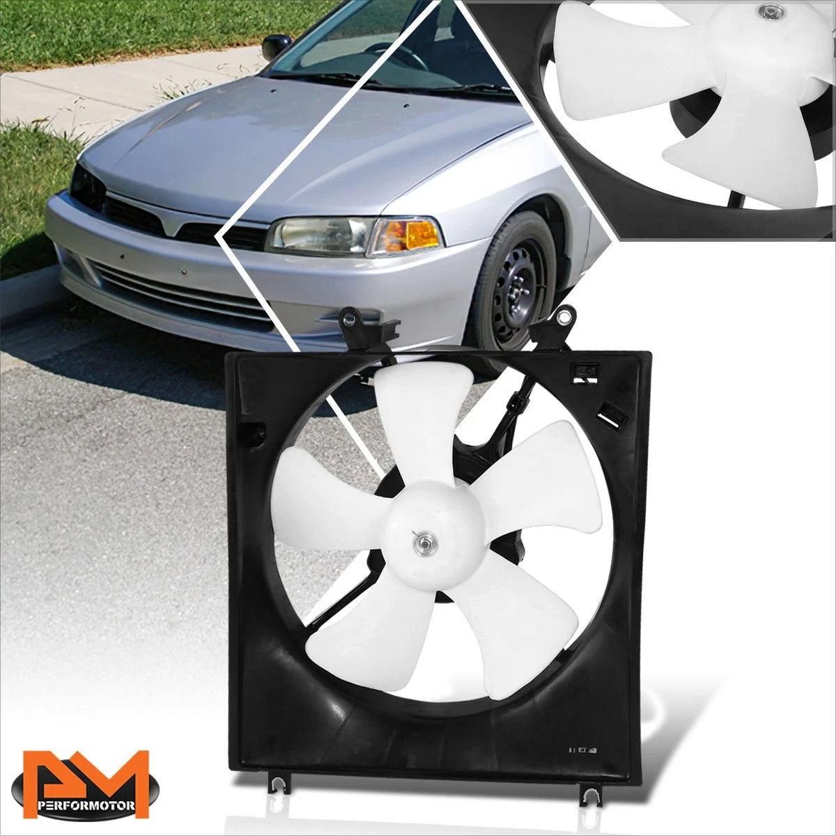 Radiator Cooling Fan Assembly for Mitsubishi Mirage 1.8L (1997–2002)