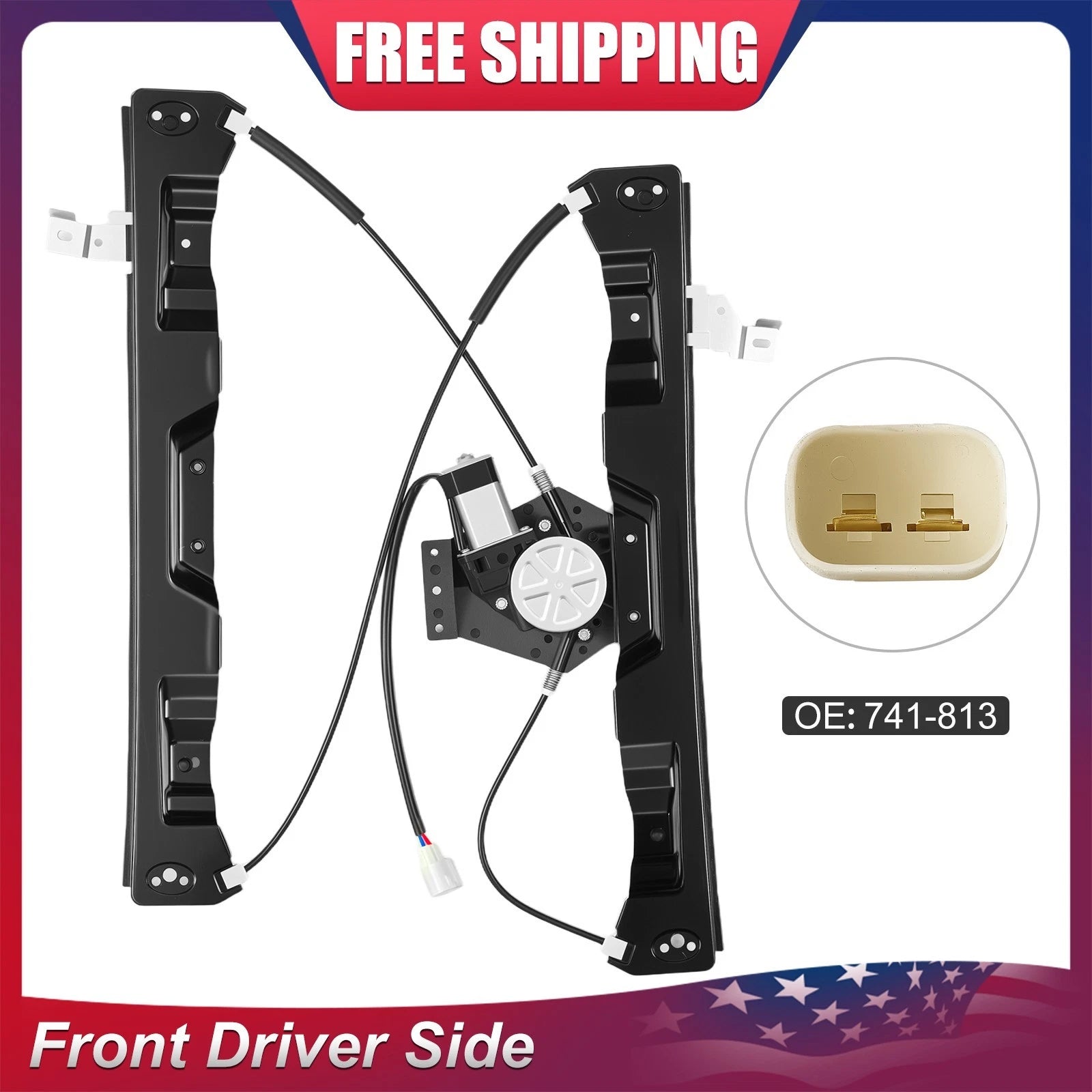Window Regulator with Motor for Nissan Sentra (2000–2004)