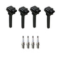 Set of 4 NGK Ignition Coils & Nickel Spark Plugs for Tracker Vitara (1999–2005)