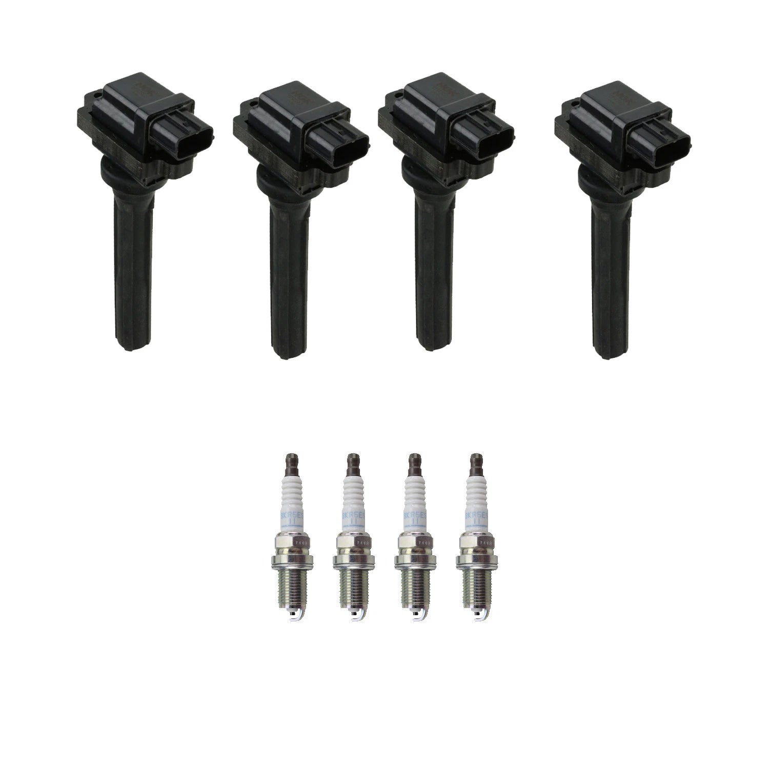 Set of 4 NGK Ignition Coils & Nickel Spark Plugs for Tracker Vitara (1999–2005)