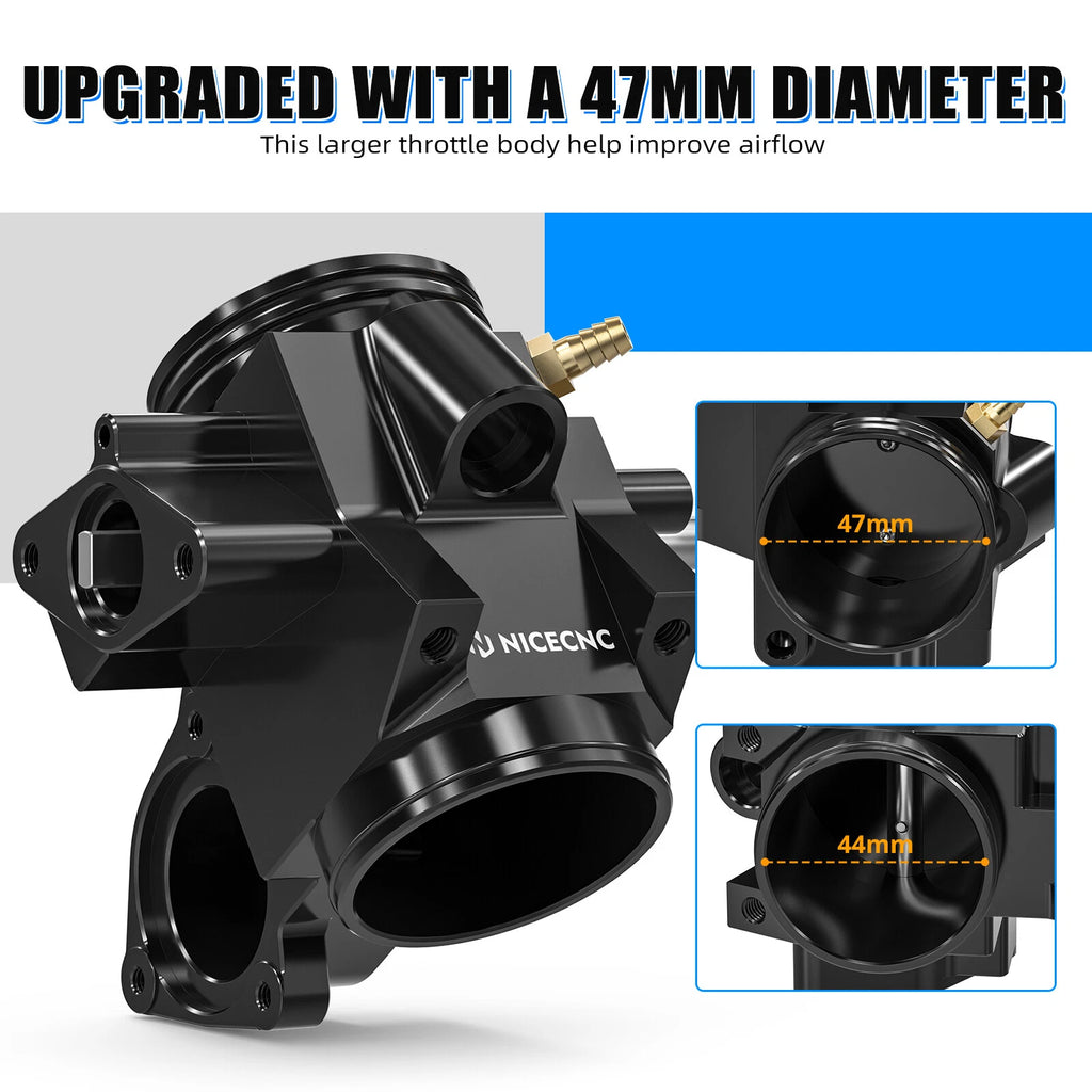 Throttle Body Kit for Yamaha YFZ450X (2010–2011), YFZ450R (2011–2025)