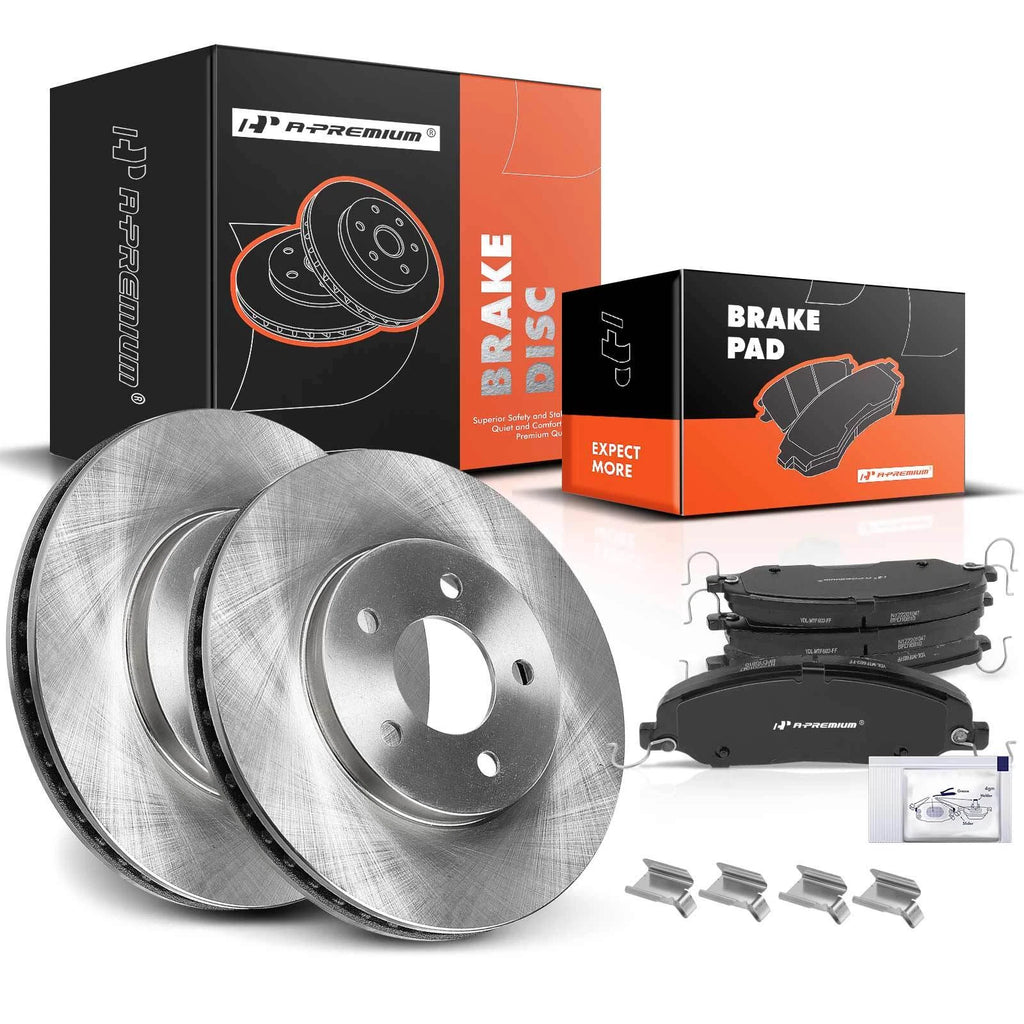 Front Disc Brake Rotors & Ceramic Pads for Ford Mustang (2005–2010)