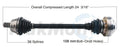 CV Axle Shaft for SurTrack AD-8143