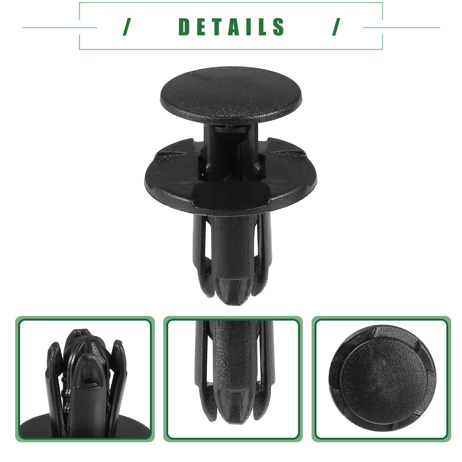 Fender Liner Clips for Hyundai Veloster (2012–2021) No. 86595-2T500, 10 Pcs