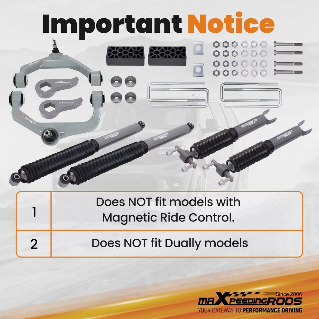 3.5" Suspension Lift Kit with Shocks for Chevy GMC 2500HD/3500HD (2011–2019)