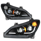 Full LED 3D Light Bar Headlight Assembly for Kenworth T680 (2022–2025)