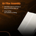 4X Cabin Air Filter for Kenworth T660 T680 T700 T800 T880 W900 (2011–2020) PA30093