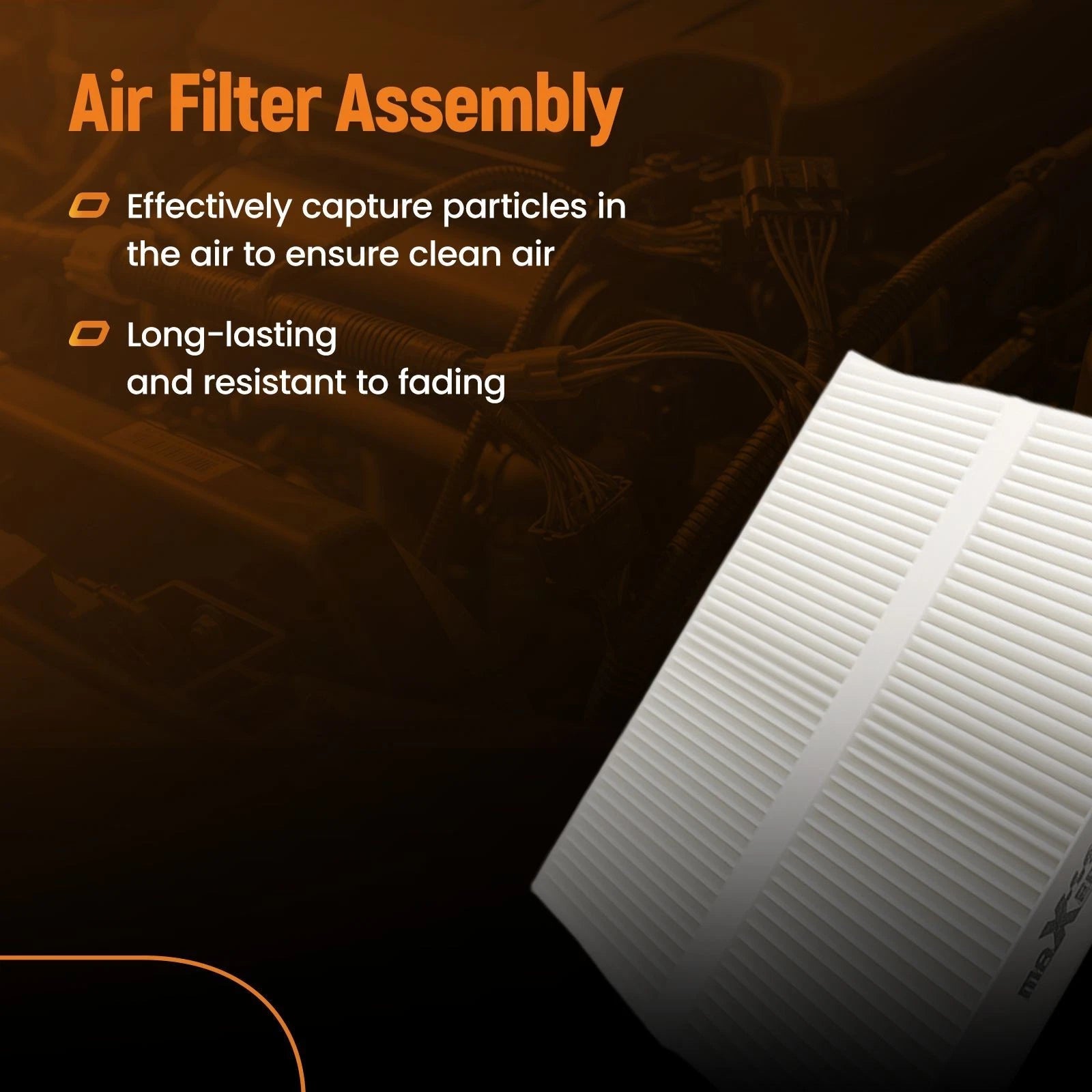 4X Cabin Air Filter for Kenworth T660 T680 T700 T800 T880 W900 (2011–2020) PA30093